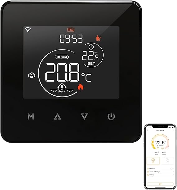 Smart Home Thermostat Control Panel