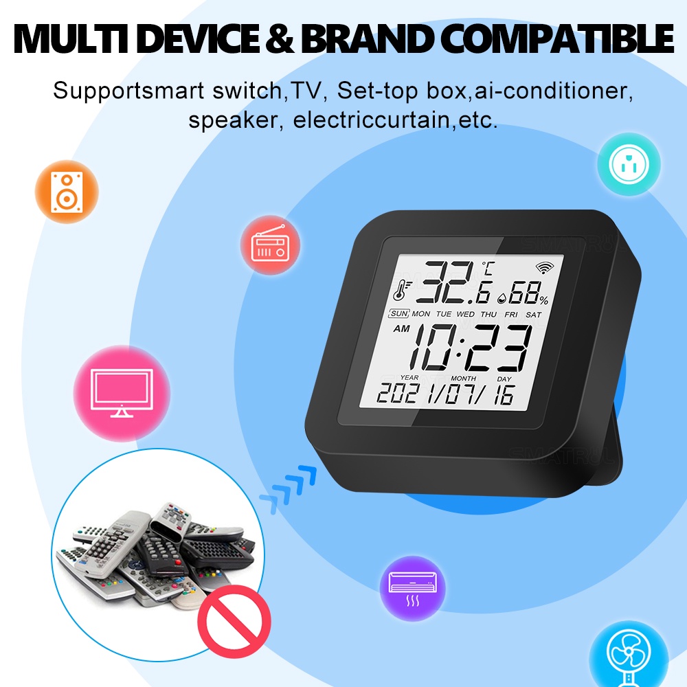 Wi-Fi Smart IR Remote Control and Temperature and Humidity Sensor